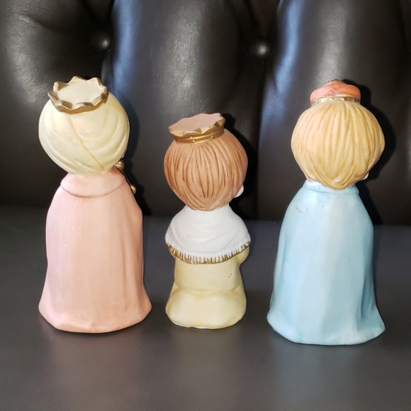 Vintage HOMCO #5609 Three Wise Men Porcelain Set - Picture 3 of 14